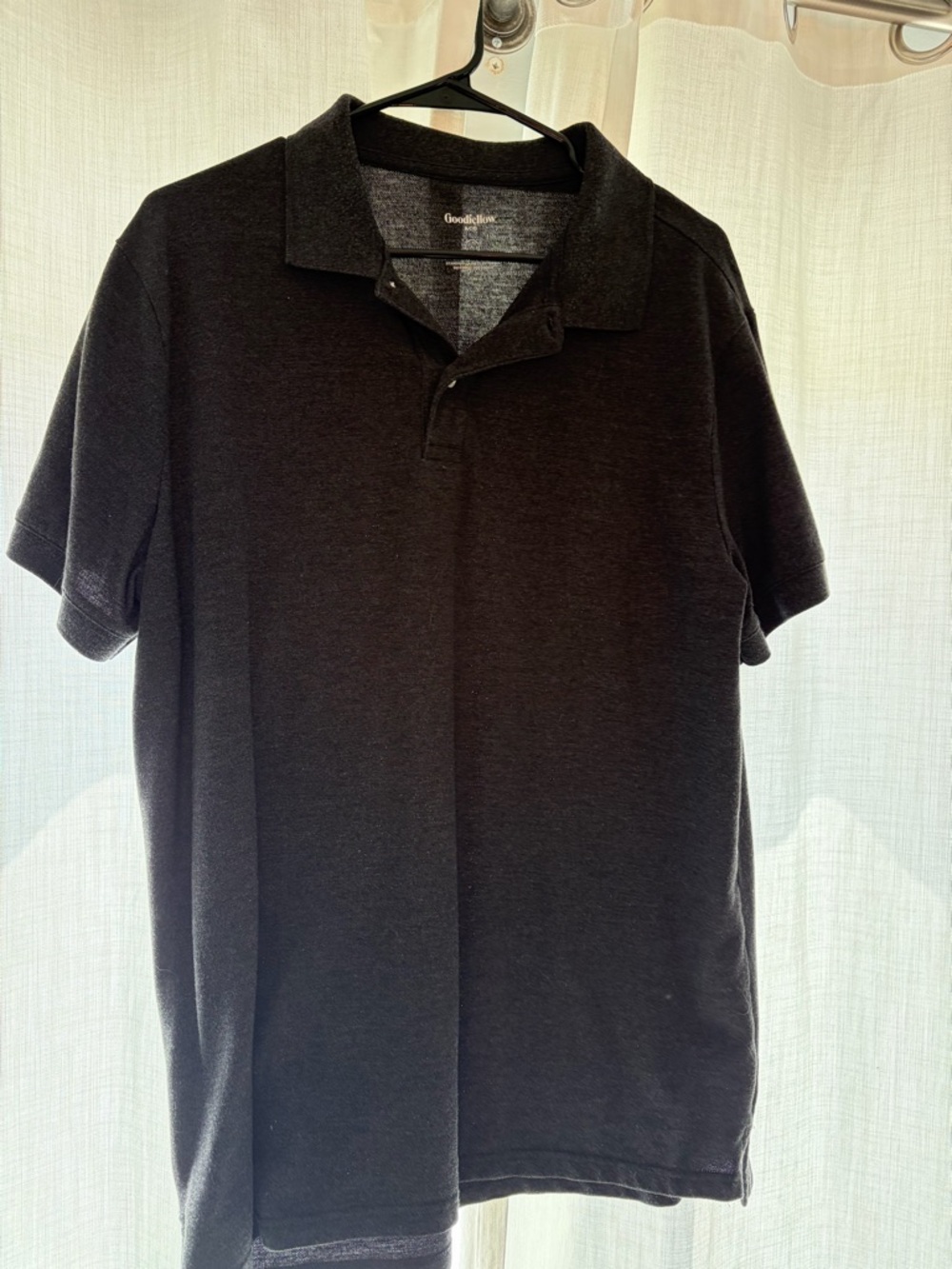 Goodfellow & Co Dark Charcoal Black Polo Shirt